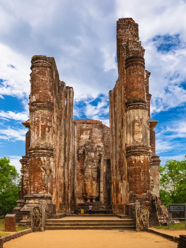 Ancient palace ruins in Polonnaruwa, Sri Lanka