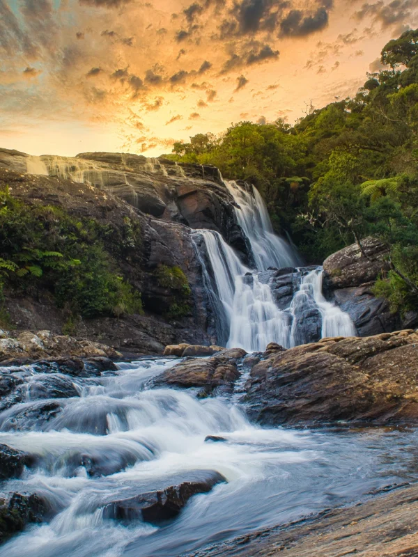 Baker’s Falls in Nuwara Eliya Sri Lanka